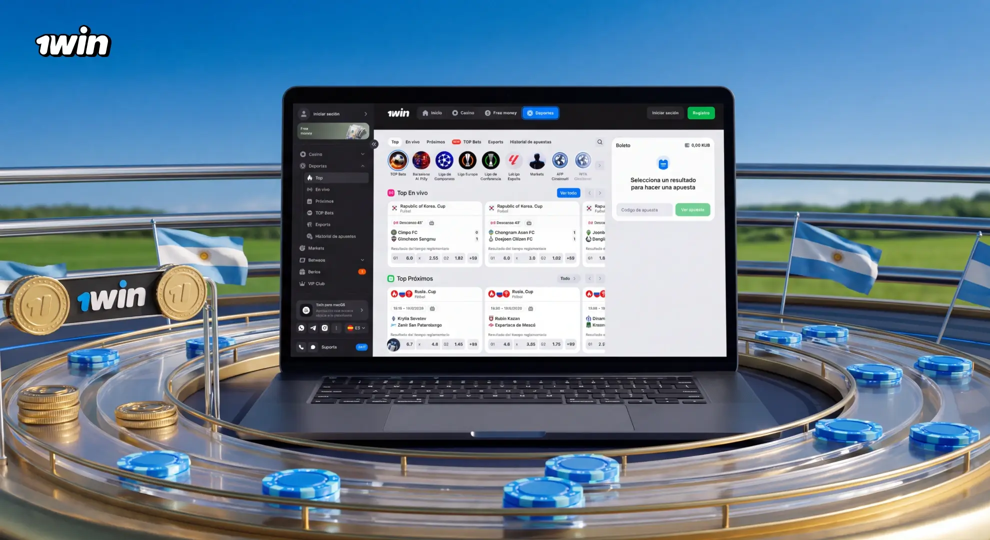 Apuestas deportivas de 1win Argentina