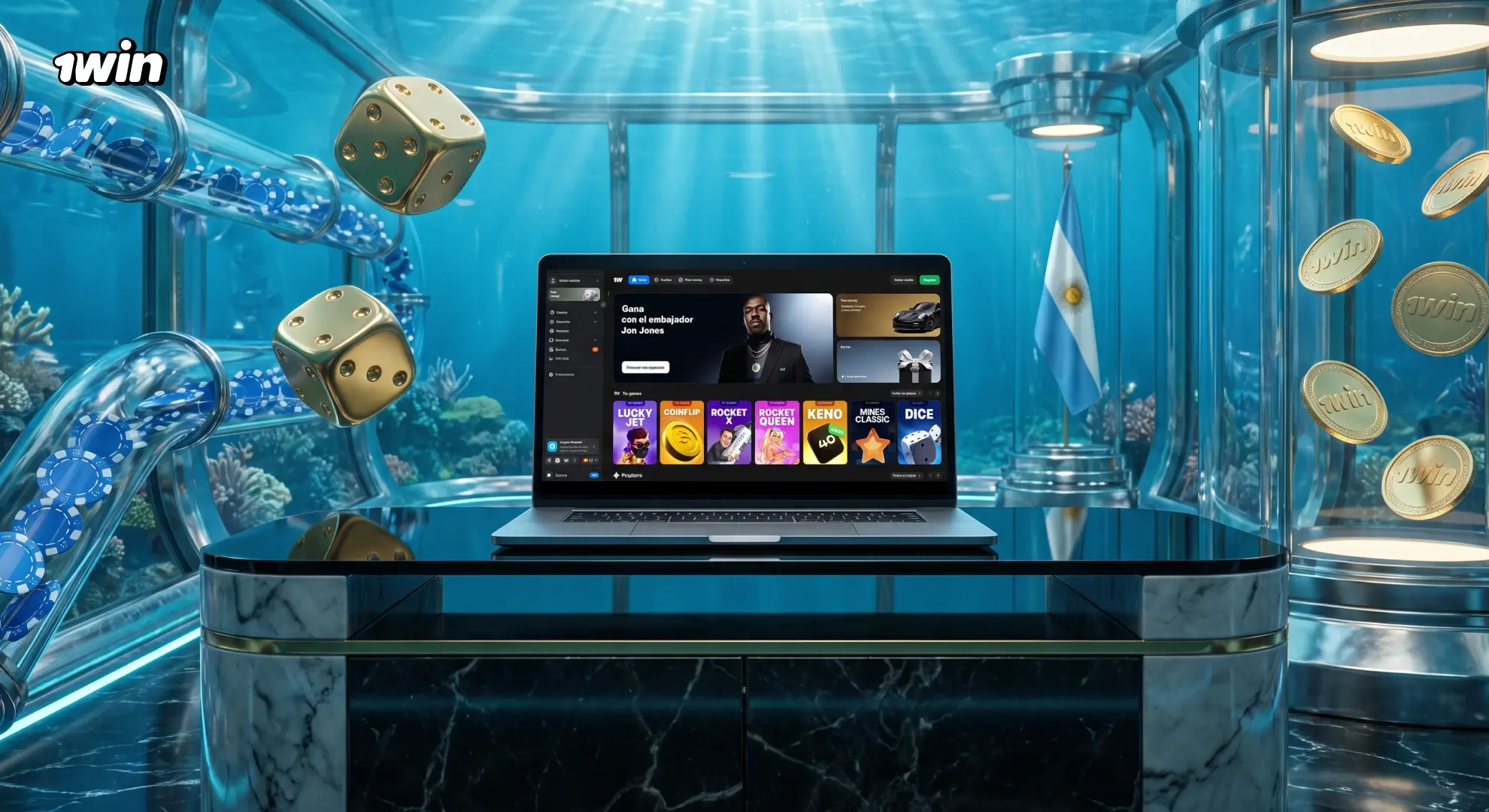Beneficios de la cuenta y catálogo de 1win Argentina